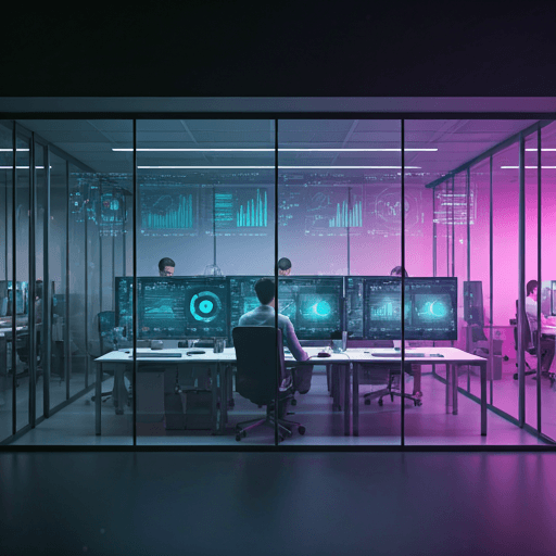 Modern startup office environment